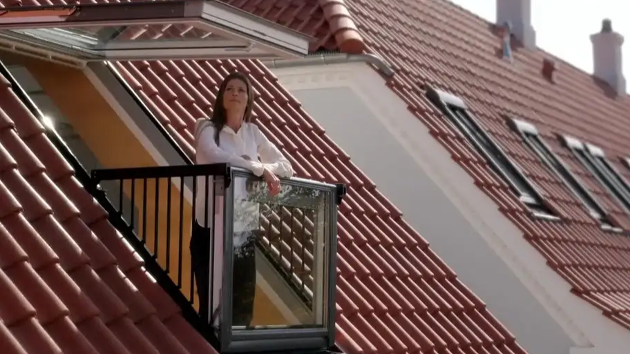 Nyt tag med Velux balkon Lyngby